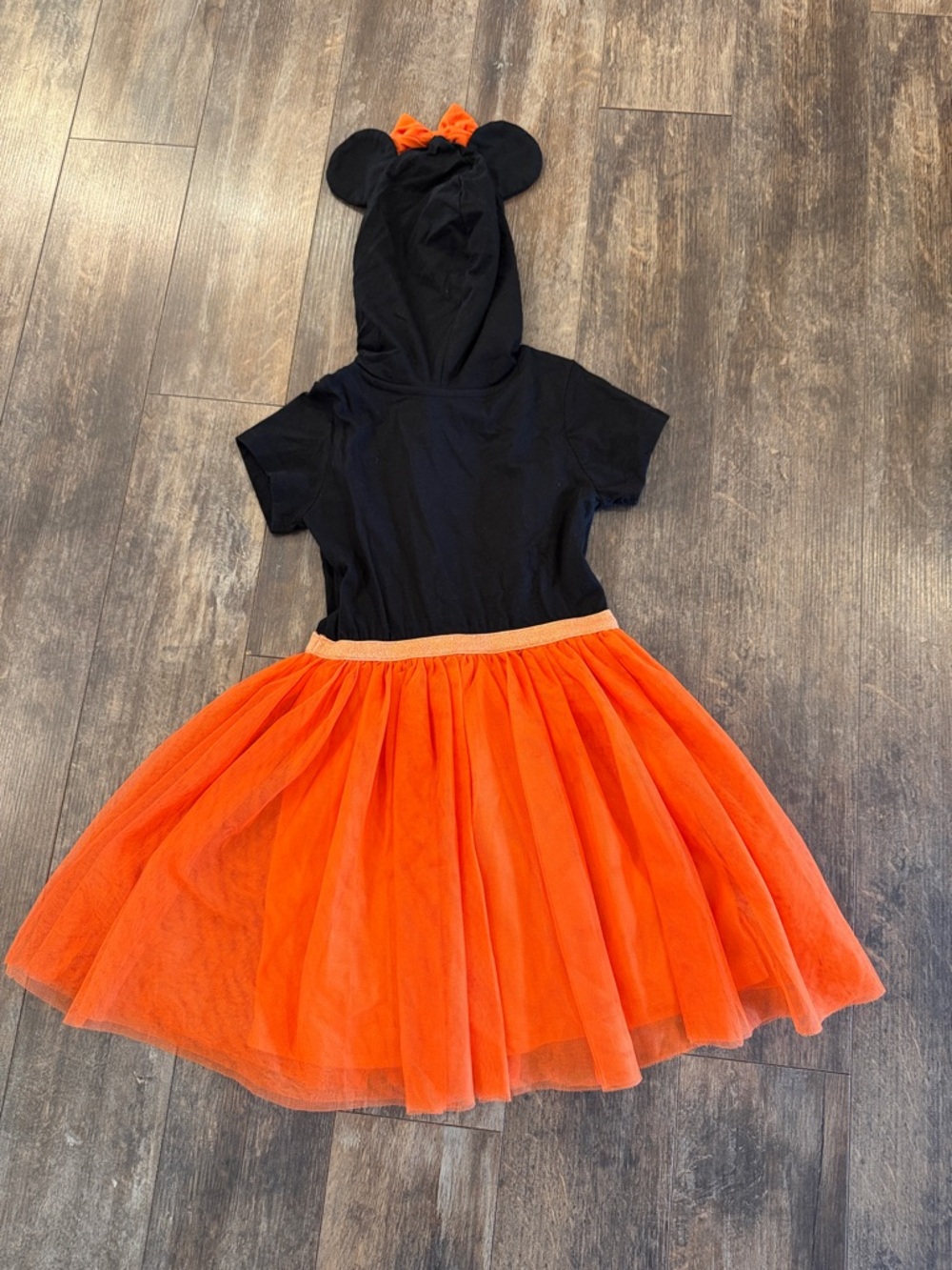 Disney Black & Orange Minnie Witch Tulle Costume Dress - Picture 7 of 7